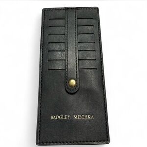 Badgley Mischka Black Card Holder